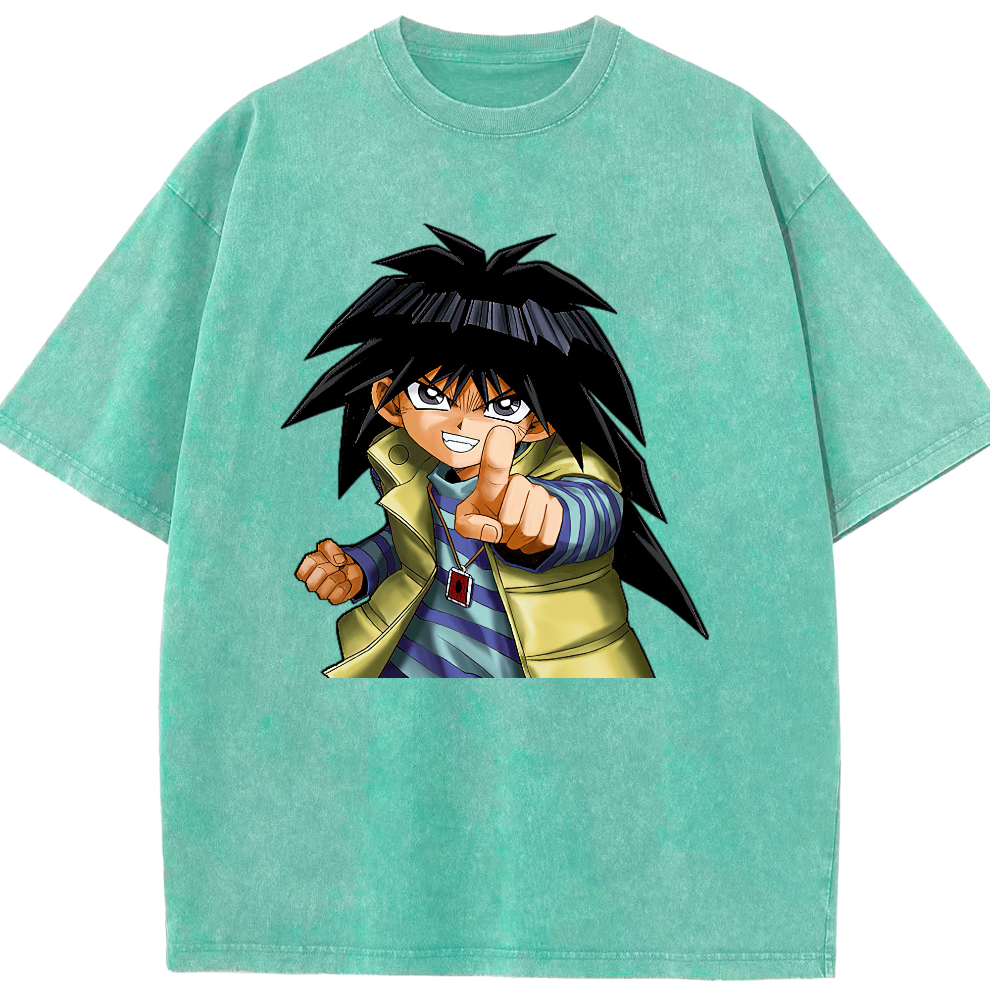 （画像用） 遊☆戯☆王 Yu-Gi-Oh! 綿100% ヴィンテージ風 半袖Tシャツ（フロントプリント）